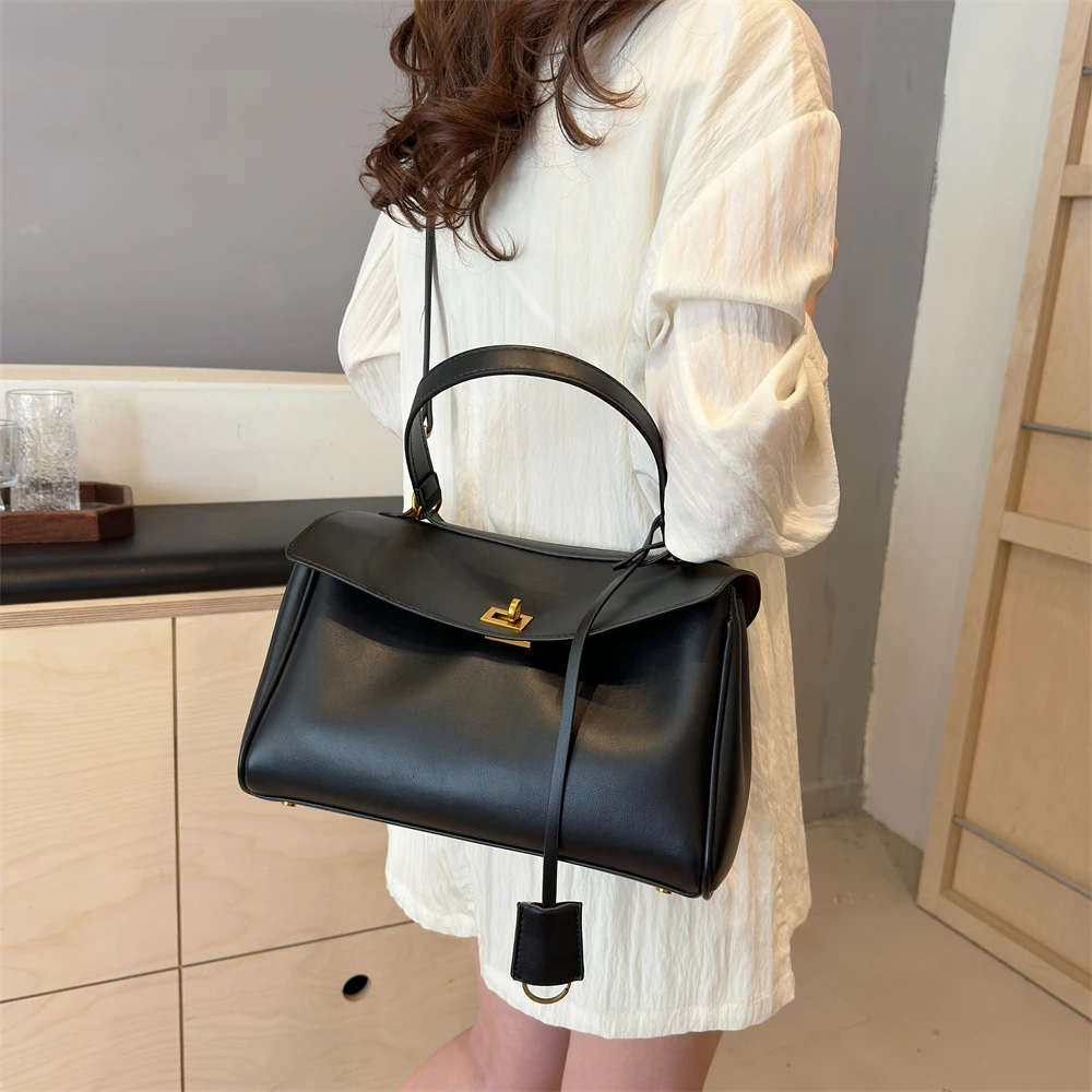 handtasche damen taschen luxus designer Marken-Umhängetaschen, luxuriöse Damen-Umhängetaschen aus weichem PU-Leder, einfarbig, große Kapazität, Shopper-Taschen, 2025, neueste Luxus-Designer-Handtaschen – Detail 9