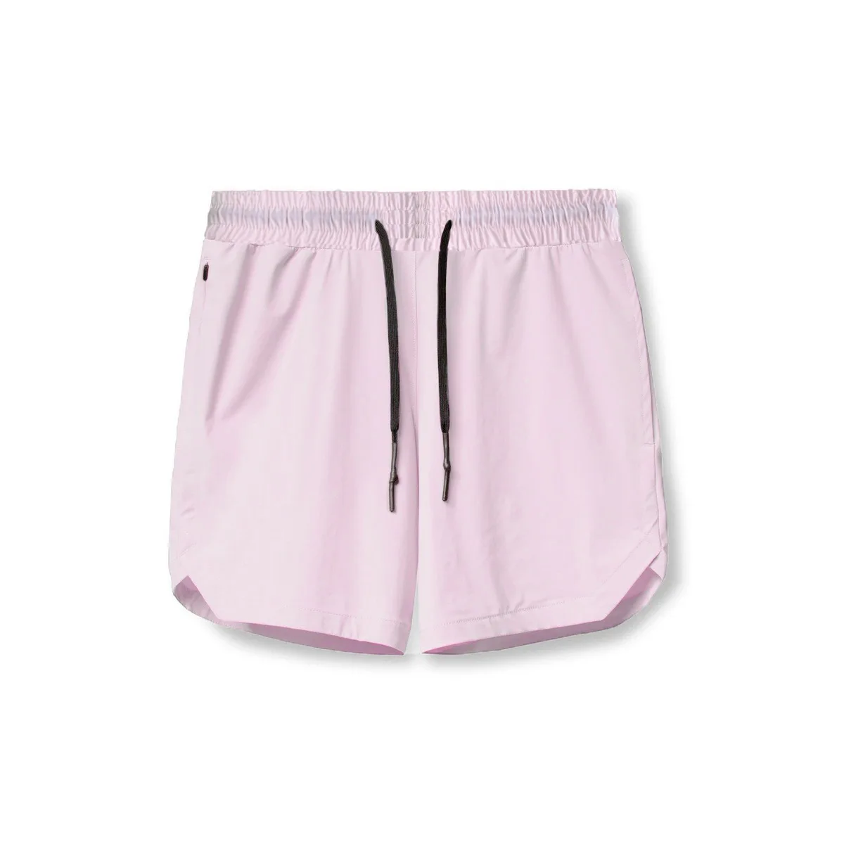 Men's Single Layer Woven Quick Dry Shorts, Solid Color 5 Inch Athletic Shorts for Running Gym Workout Casual