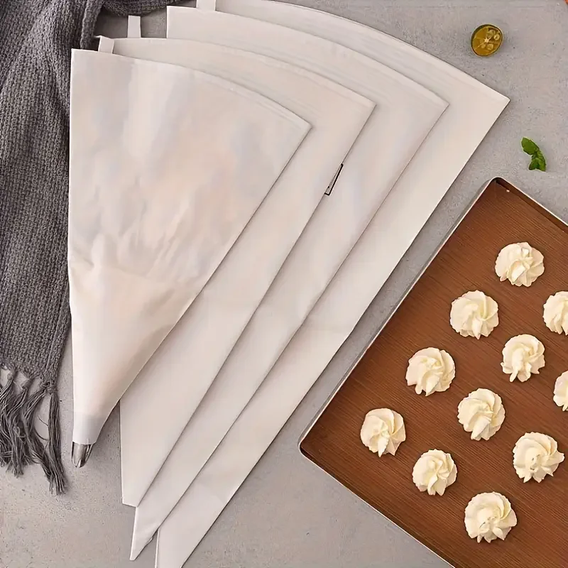 Sac de tuyauterie de cuisson en tissu imperméable épais réutilisable, 1 pièce, différentes tailles pour bricolage crème pour décoration de gâteaux et outil de cuisson