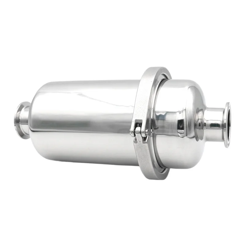 SS304 Stainless Steel Sanitary Short Strainer Filter For 38 51 63mm Pipeline 1.5 