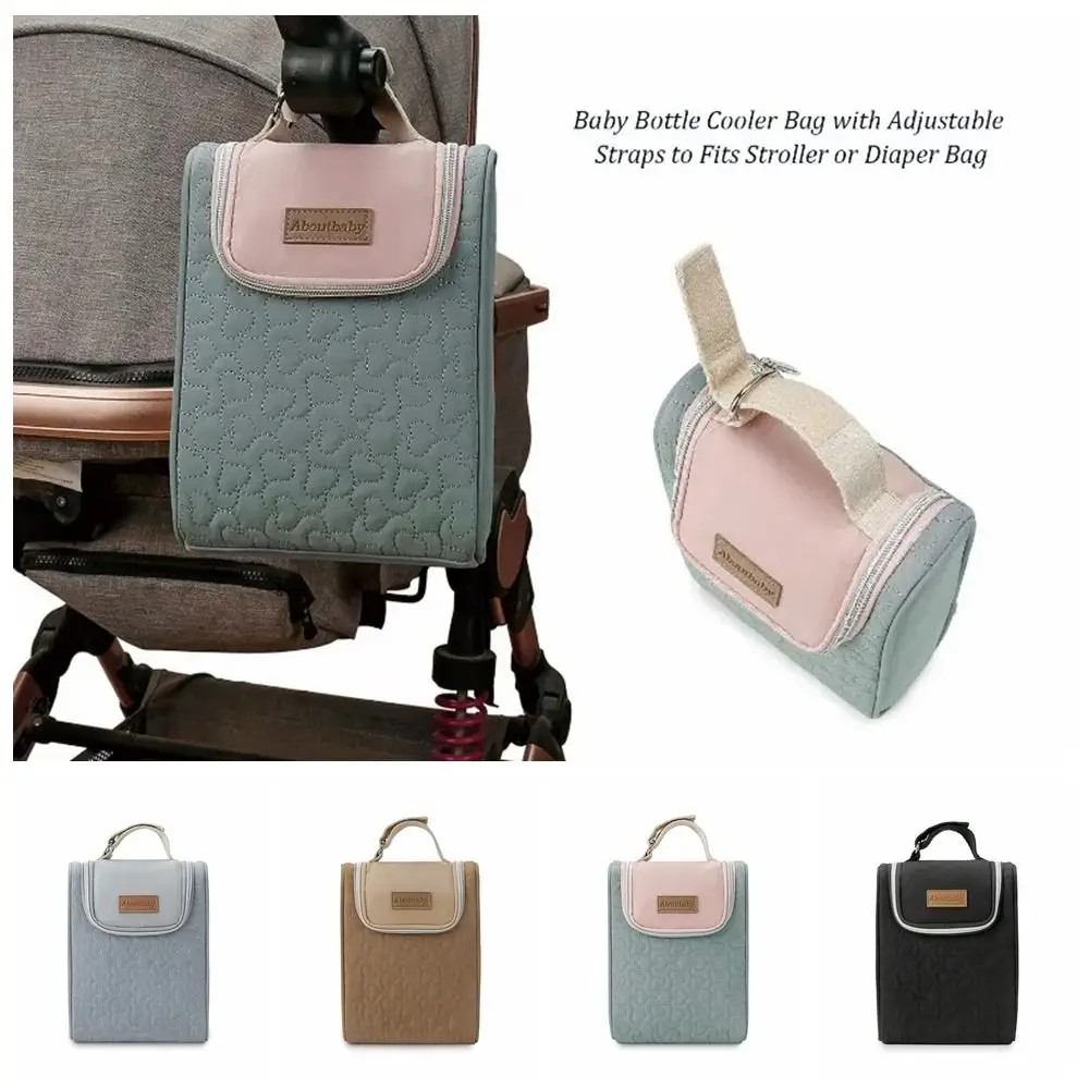 Insulation Bag Baby Feeding Milk Warmer Baby Bottle Stroller Hang Bag Mommy Clutch Bag Bottle Holder Stroller Accessories
