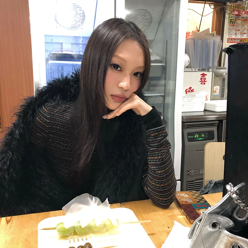 Karrram Japanese Y2k Jacquard  - Embroidery Blouse 评论和价格
