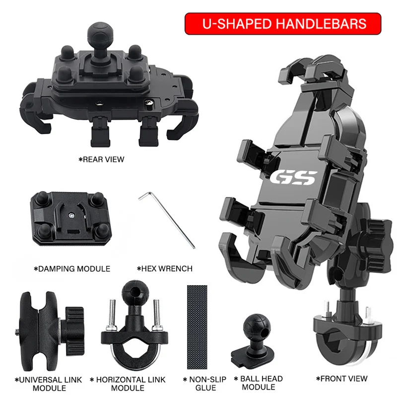 Per BMW GS R1200GS R1250GS R 1200GS R1250 GS R 1250 GS LC ADV Supporto per telefono cellulare GPS Staffa di supporto Accessori moto