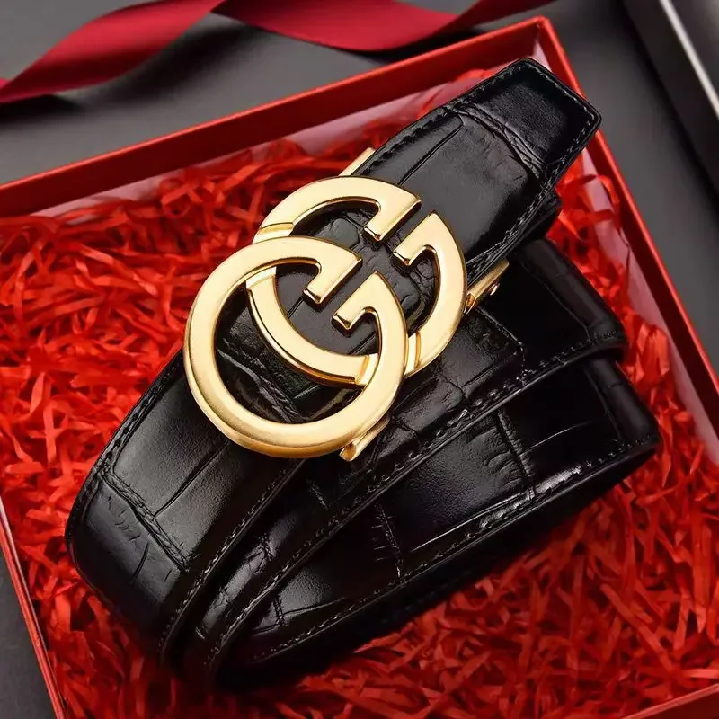 

Belt Men's Automatic Buckle Leather Casual Fashion Young People Versatile Double G Simple Jeans Waist