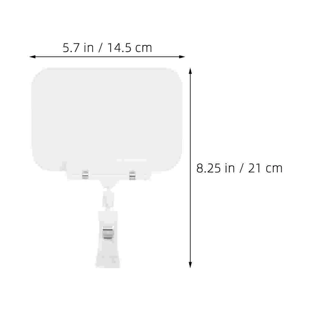 5 pçs quadro sinal titular tag clipe de plástico mercadoria sinal rack exibição mini quadro apagável para loja de alimentos sinais exibição