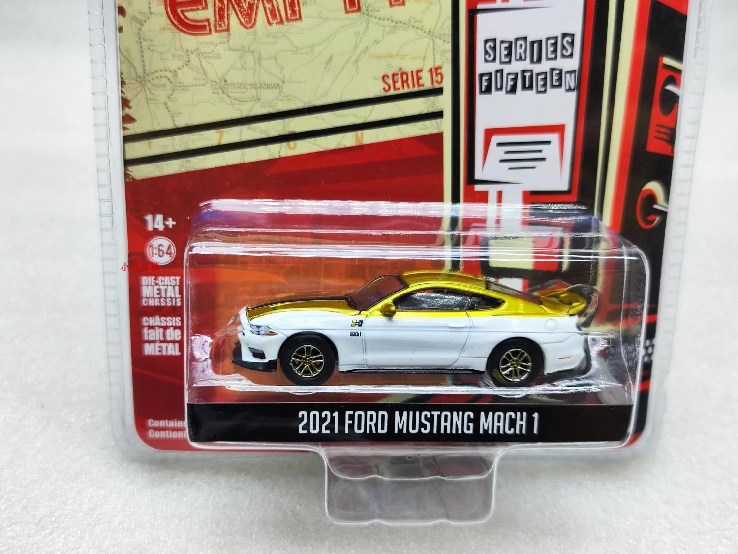 GreenLight 1:64 2021 Ford Mustang Mach 1- Hurst Performance Car Model Toys Collection Alloy diacast cast car model rebound toy