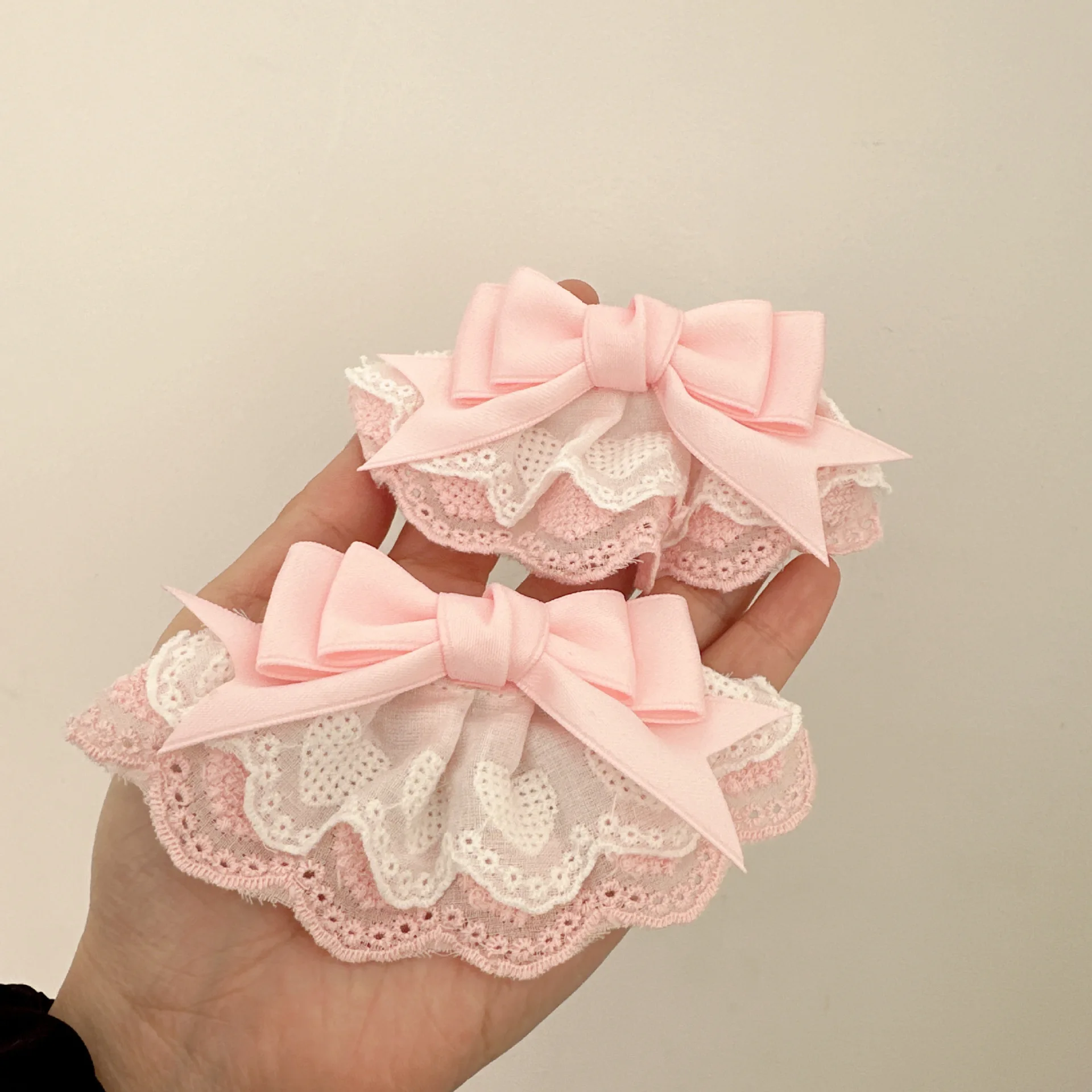 Exquisite And Elegant Girl Lady Multi-layered Gothic Love Sweet Bow Lace Hair Accessory Double Ponytail Lolita Hair Clip