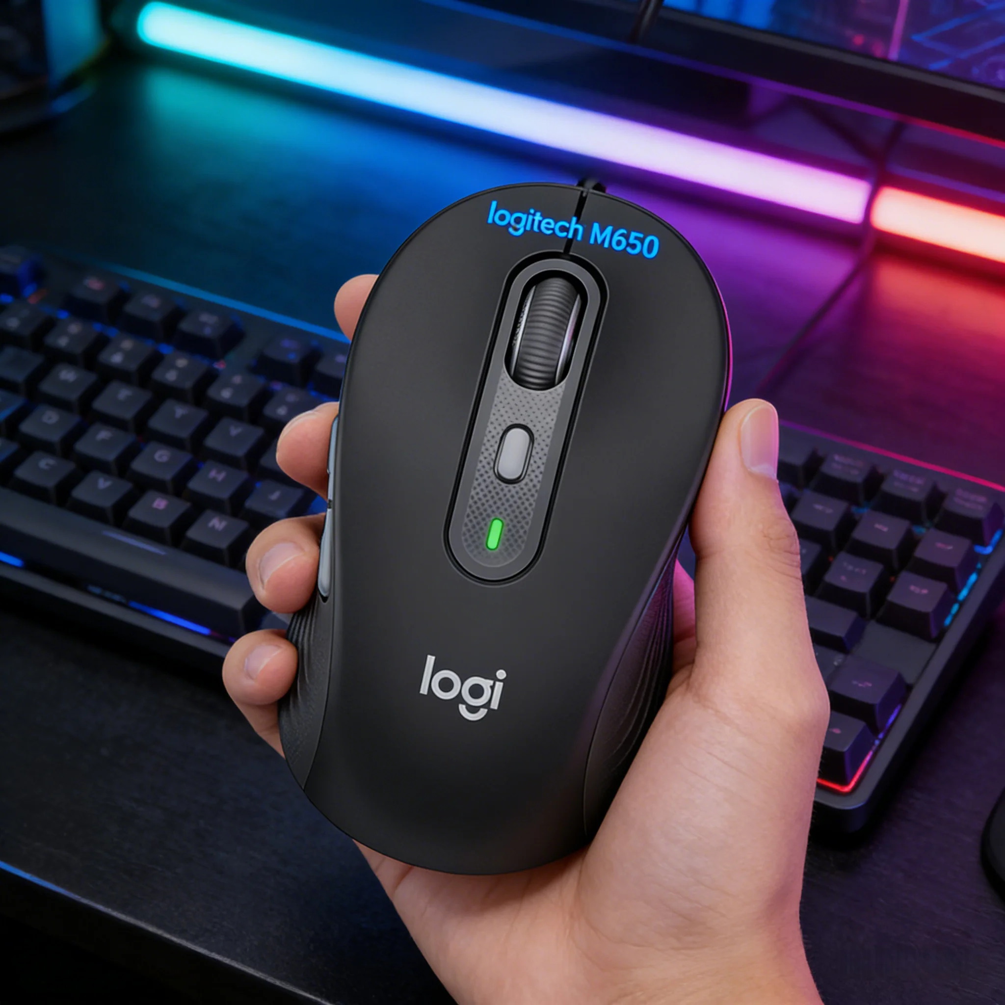 

Беспроводная мышь Logitech M650 Signature с технологией SilentTouch Clicks, SmartWheel, двойным режимом работы, Bluetooth, Logi Bolt для ПК, ноутбуков, офиса и дома