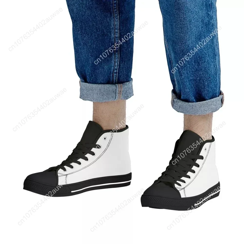 Custom Shoes Customized Plus Size 48 47 Logo Image Men High Low Top Canvas Shoes Sneakers Ladies Unisex Dropshipping