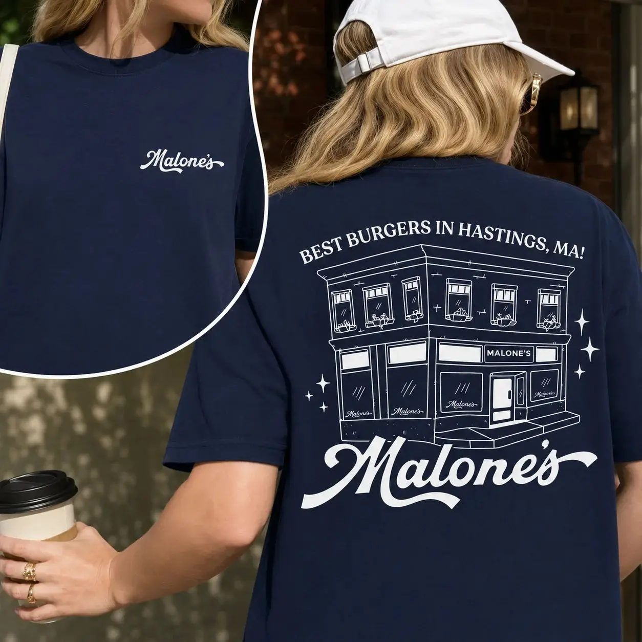 Malone's T-Shirt Briar University Hockey Romance T-Shirt Off Campus Hannah Wells T-Shirt Summer Men's Clothing Women's T Shirt