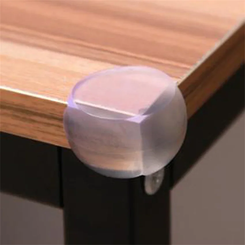 4pcs Safety Table Corner Protection Anti-collision Corner Desktop Thickened Transparent Spherical Anti-collision  Protection