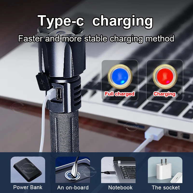 سوبر XHP360 أقوى مصباح ليد جيب Usb قابلة للشحن زوومابلي التخييم الشعلة عالية الطاقة فانوس لمصباح الصيد في الهواء الطلق