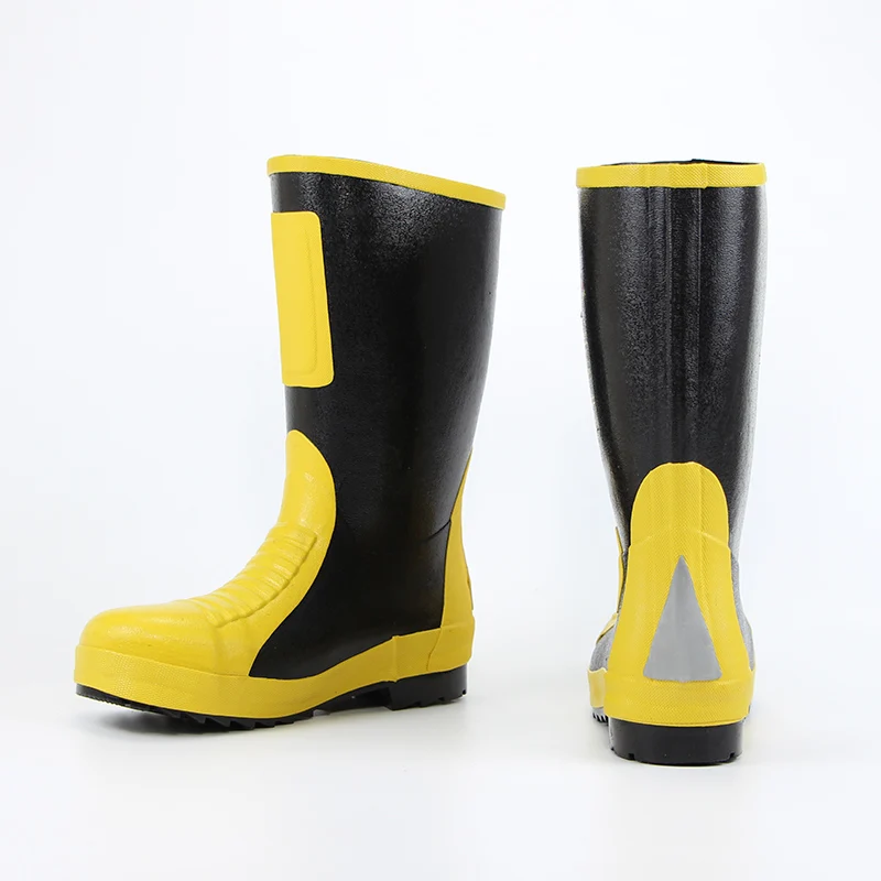 New Style RJX26 Type 17 Firefighter Battle Boots Fire Extinguishing Rescue Boots Emergency Rain Shoes Anti-Slip Anti-Punch Proof