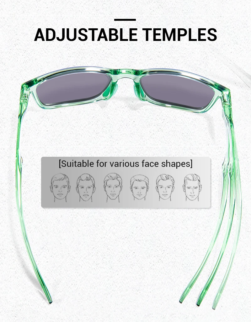 SCVCN Polarisierte Wanderbrille Angelbrille Fahrradbrille Modische UV400 Fahrradbrille für Herren MTB Sport Fahrradbrille Outdoor – Detail 7