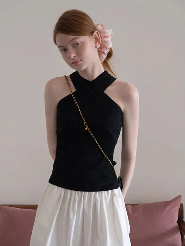 Crossbody محبوك حزام سترة المرأة الصيف سليم صالح Svel الراقية oulder Baring ort ملابس خارجية عادية