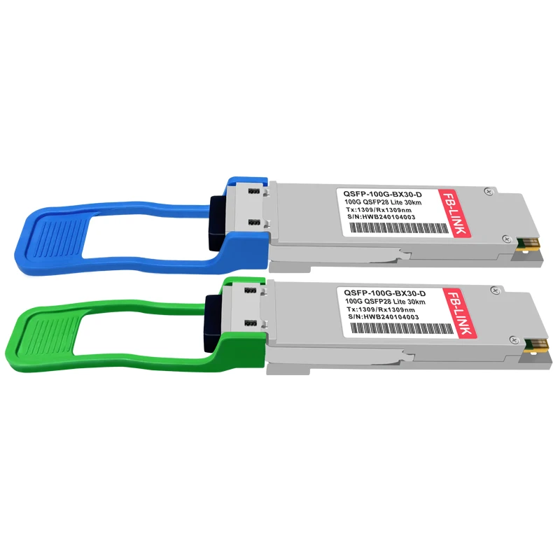 100G Bidi 30Km 100G Qsfp28 1304/1309nm Gbic Transceiver Module Voor Cisco Mikrotik Huawei Mellanox Ethernet Switch