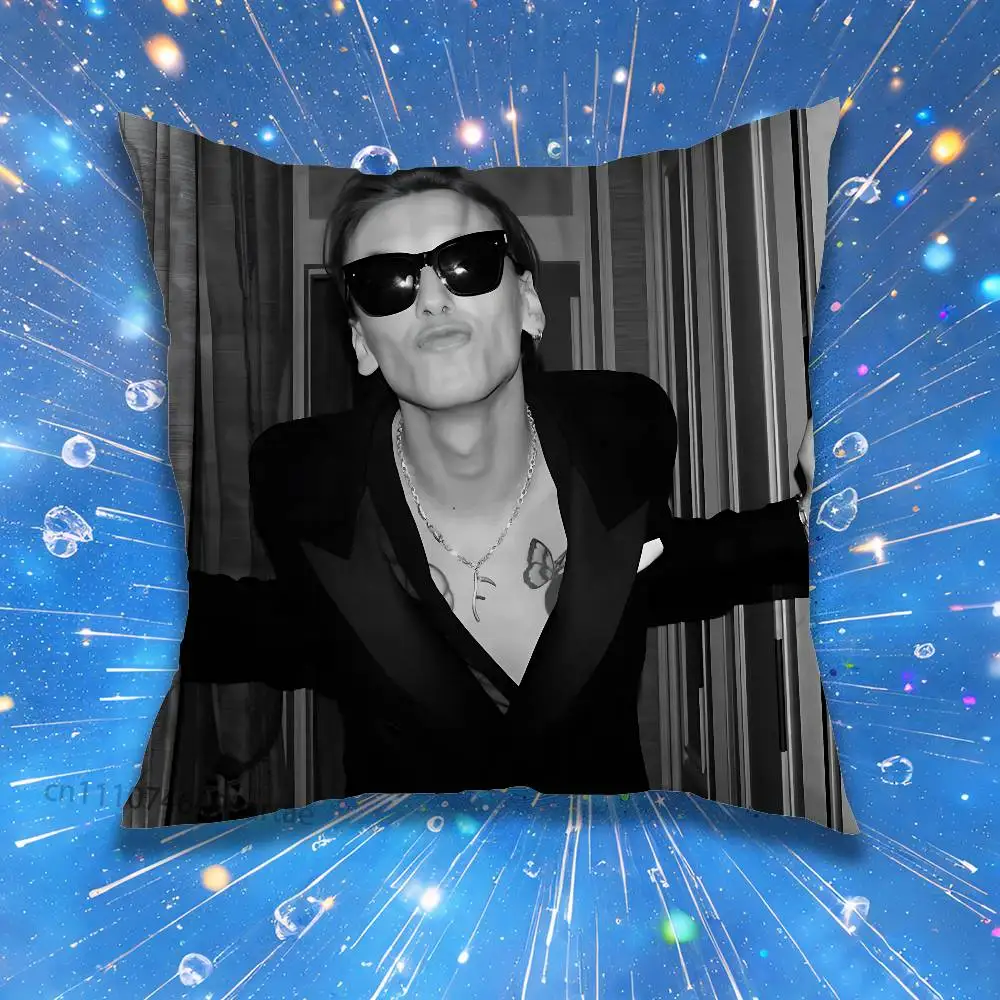 Actor J-Jamie Campbell Bower Pillow for Sofa Seat Chair Decorative/Modern Home Decor Print Throw Cushion
