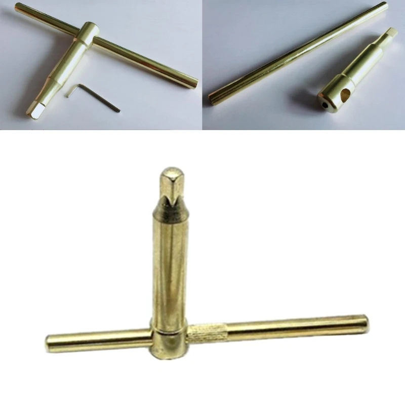 10mm 12mm 14mm Lathe Chuck Tools Chuck Handle T-shape Wrench 40CR Quenching Adjustable Spanner Tool Lathe Accessories