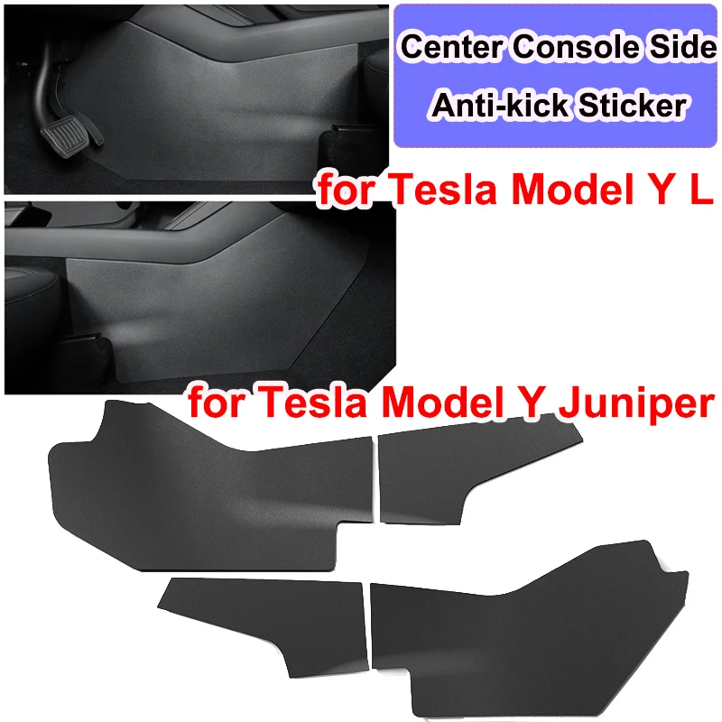 

for Tesla Model Y L 2026 Center Console Side Anti-kick Protector Cover Pad Model Y Juniper 2025 TPE Protect Sticker Accessories