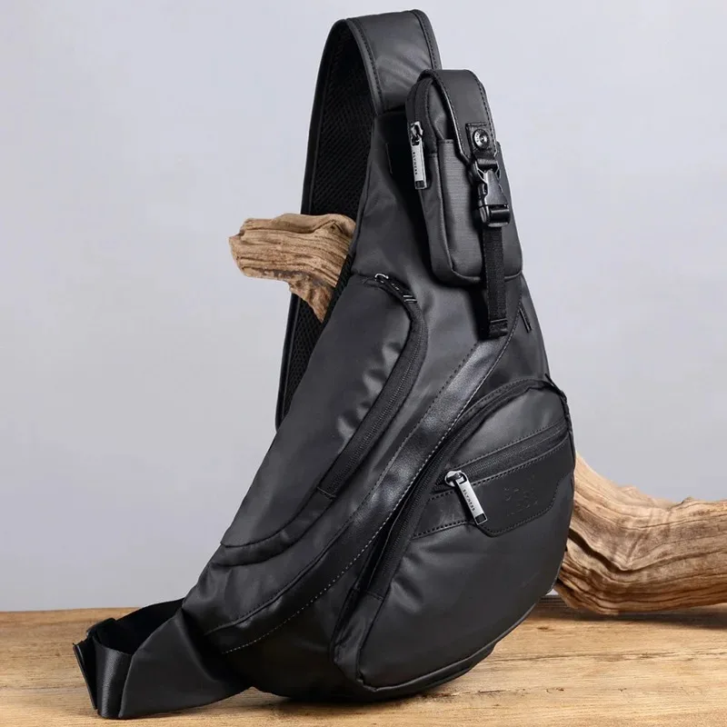 Multifunctional Crossbody Chest Bag Men's Waterproof Nylon Crossbody Backpack Rucksack High Quality Casual Shoulder Fashion Men