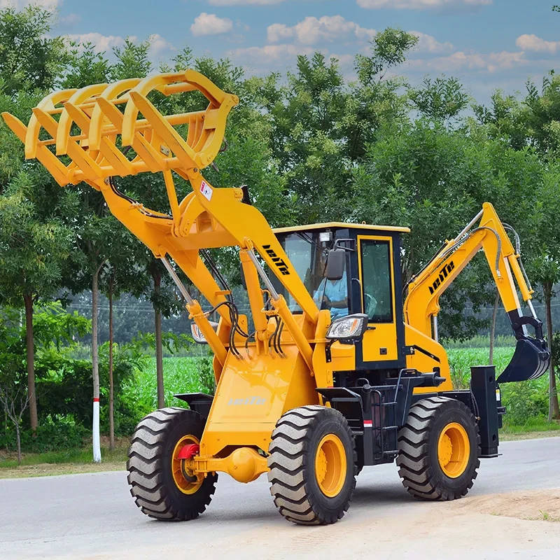 LEITE LT15-26 Hot Multi-Purpose 4 Wheel Drive New Backhoe and Loader 3ton 5 Ton New Backhoe Loader Price for Sale