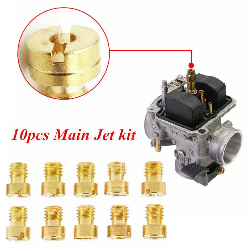 Reliable Main Jet Set of Ten for M5 Compatible For Simson Models Including Size Range from Sixty to One Hundred Five