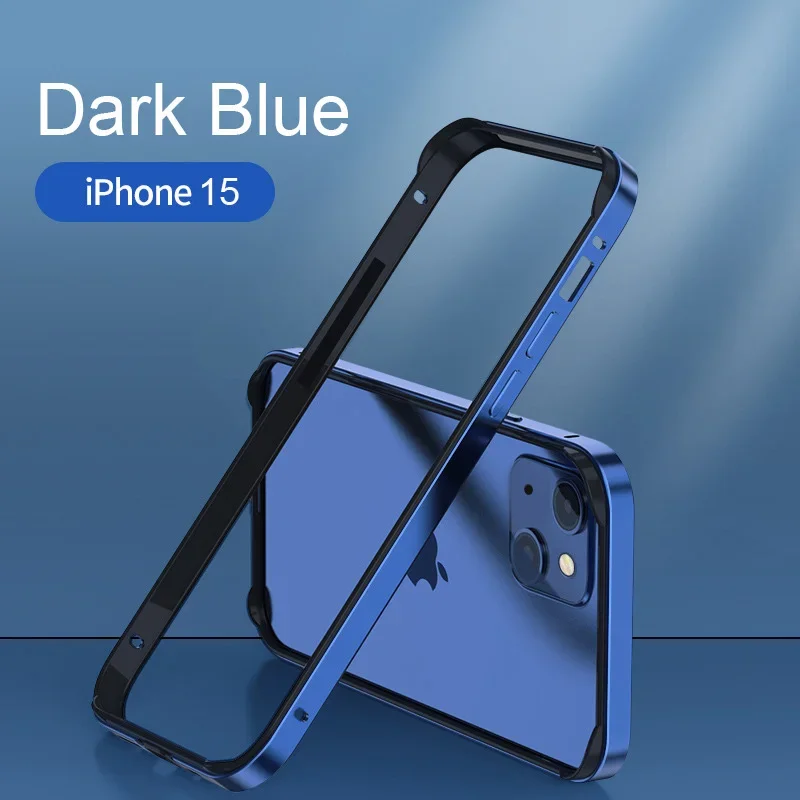 Hybrid Silicone Frame Aluminum Metal Phone Case For iPhone 16 15 14 13 12 Pro Max Better Heat Bumper