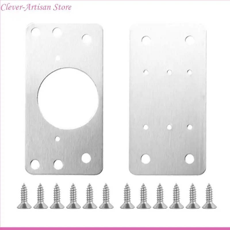 E06B Hinge Fixing Plates Door Hinge Repair Bracket for Household Woodworking Repair