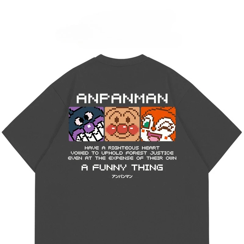 

Летняя мужская и женская футболка с коротким рукавом «Хлеб Супермен», свободная хлопковая спортивная футболка большого размера с героями мультфильмов аниме для пар