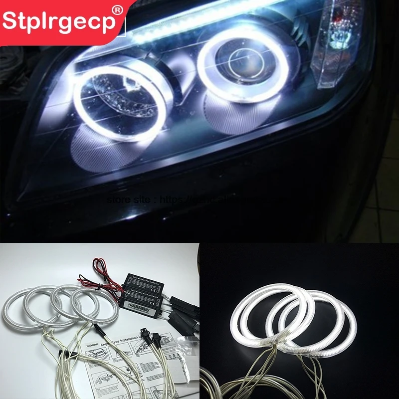 HochiTech For Chevrolet CAPTIVA S3X 2006 - 2011 Ultra Bright Day Light DRL CCFL Angel Eyes Demon Eyes Kit Warm White  Ring