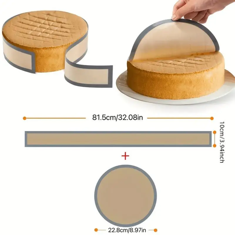 1Set Silicone Baking Pad Suitable For Springform Flat Bottom, Preventing Cake From Sticking To The Bottom, Sides, Easy To Clean