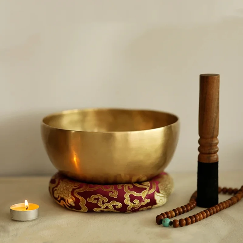 Nepalese Copper Singing Bowls for Buddha Sound Yoga Meditation Sanskrit Tibetan Buddhist Supplies and Ritual Use