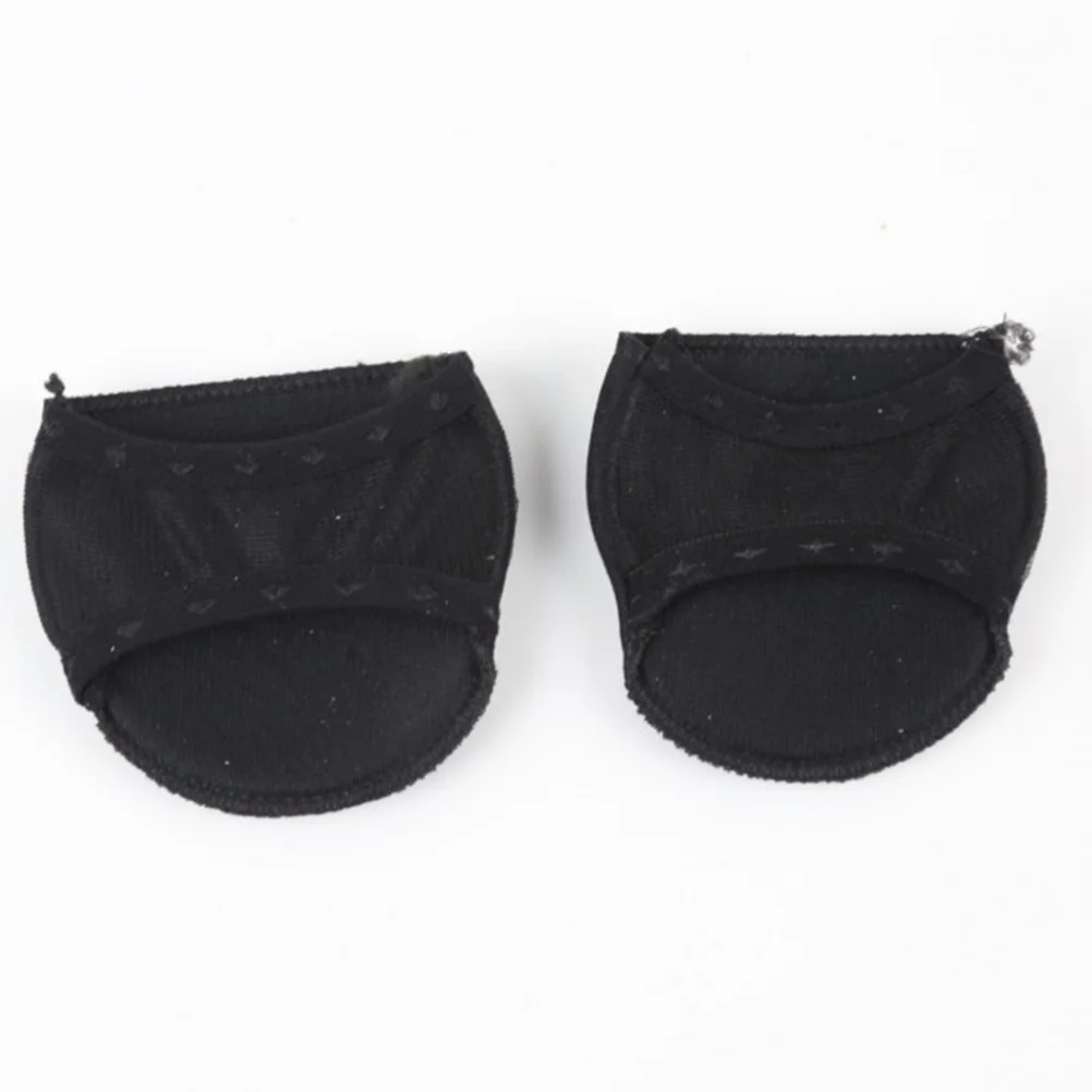 1 Paar Voorvoet Pad Hoge Hak Schoen Pad Zwart Peep-Toe Ultra Zachte Kussen Inlegzolen voor Bal van Voet pijnbestrijding Anti-Slip Druk