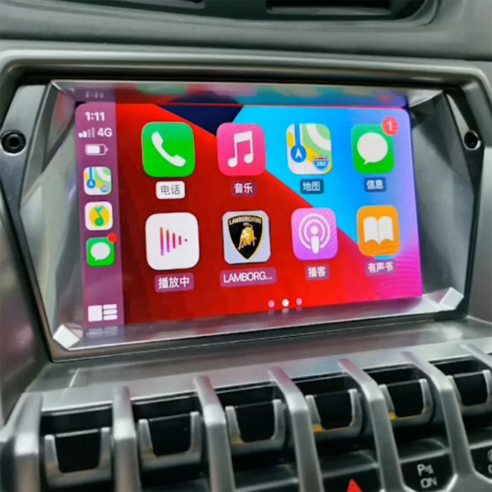 Wireless CarPlay Screen Mirroring Interface Android Auto for Lamborghini Aventador Roadster Car Play Navi Google Map Waze