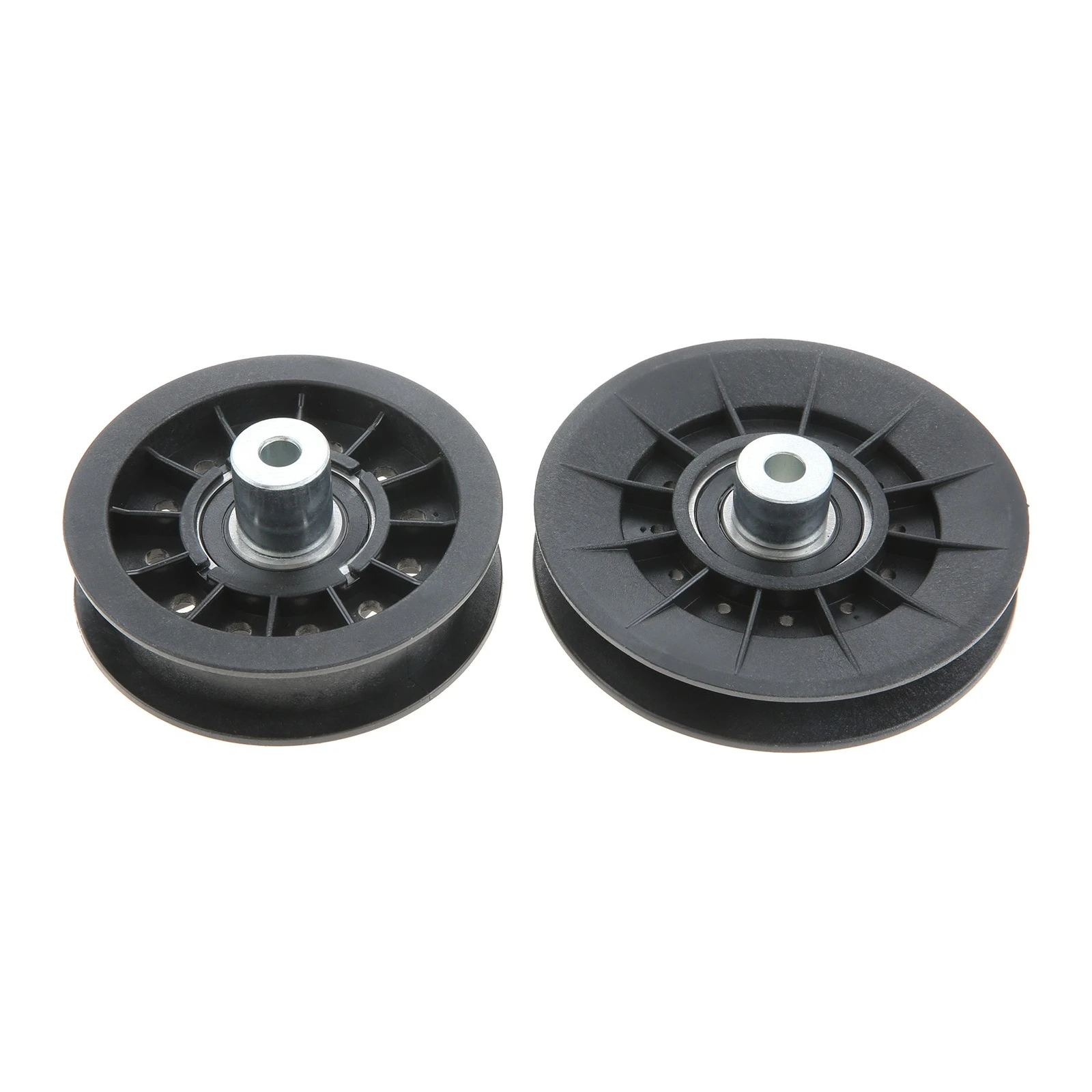 Juego de 2 poleas tensoras AM134502 AM134501 compatibles con tractores John Deere X300 X340 X350 X354 X304 X310 X370 X380 X320 X324 X330 X394
