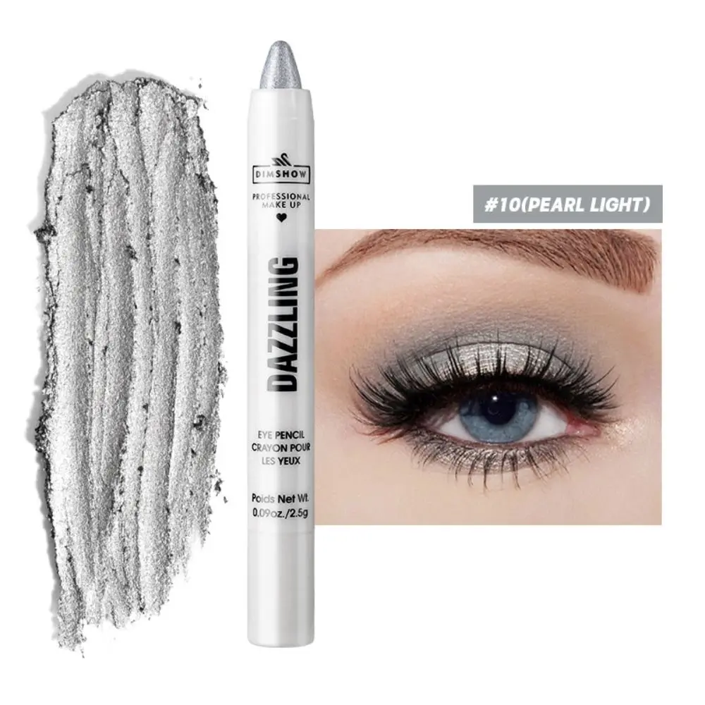 Oogmake-up Veelkleurige oogschaduwstick Glitter Fleuren markeerstift Waterdichte langdurige oogschaduw Eyeliner Pen Dames