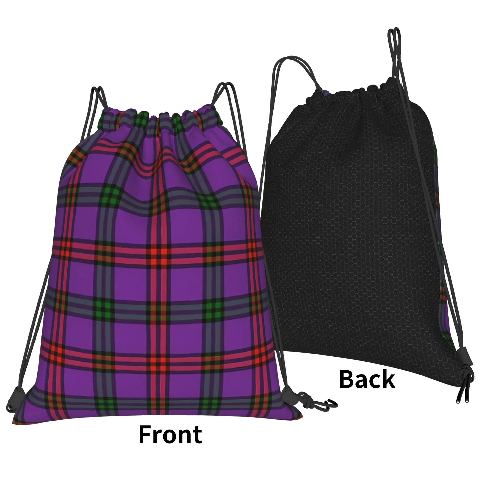Scots Style MONTGOMERY Tartan Portable Sports Riding Gym Drawstring Storage Sporty Backpacks