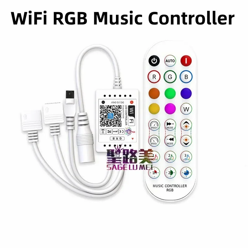 MagicHome Mini RGB RGBW RGBCCT WiFi Controller DC12-24V 2812 2811 RGB Led Strip Light Timing 16million Colors Smartphone Control