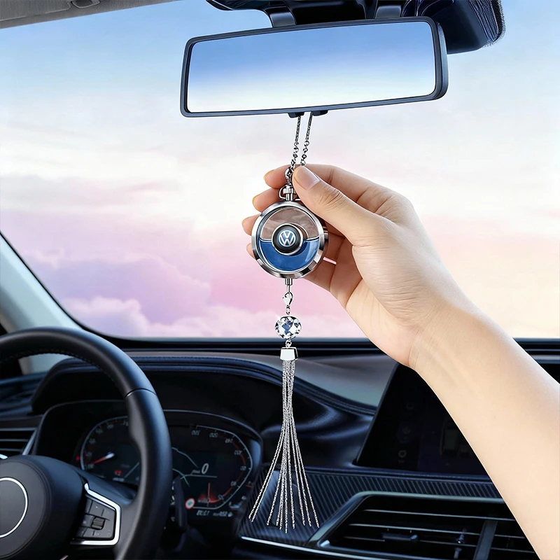 سيارة الداخلية العطور قلادة معطّر الهواء رائحة زجاجة ل Volkswagen VW GTI CC Amarok T5 فايتون بولو ID3 جولف T-ROC T-Cross
