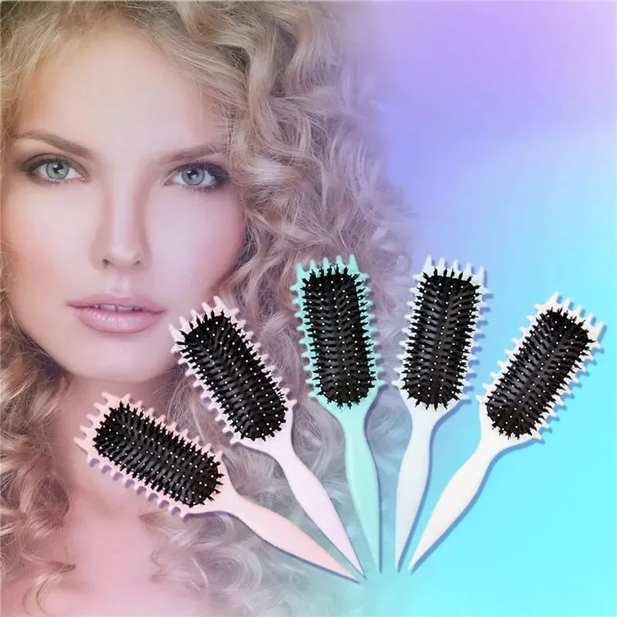 Curling Comb Straightening Comb Styling Comb Massage Scalp Comb Smooth Hair Fluffy Bouncing Curl Definition Air Cushion Comb