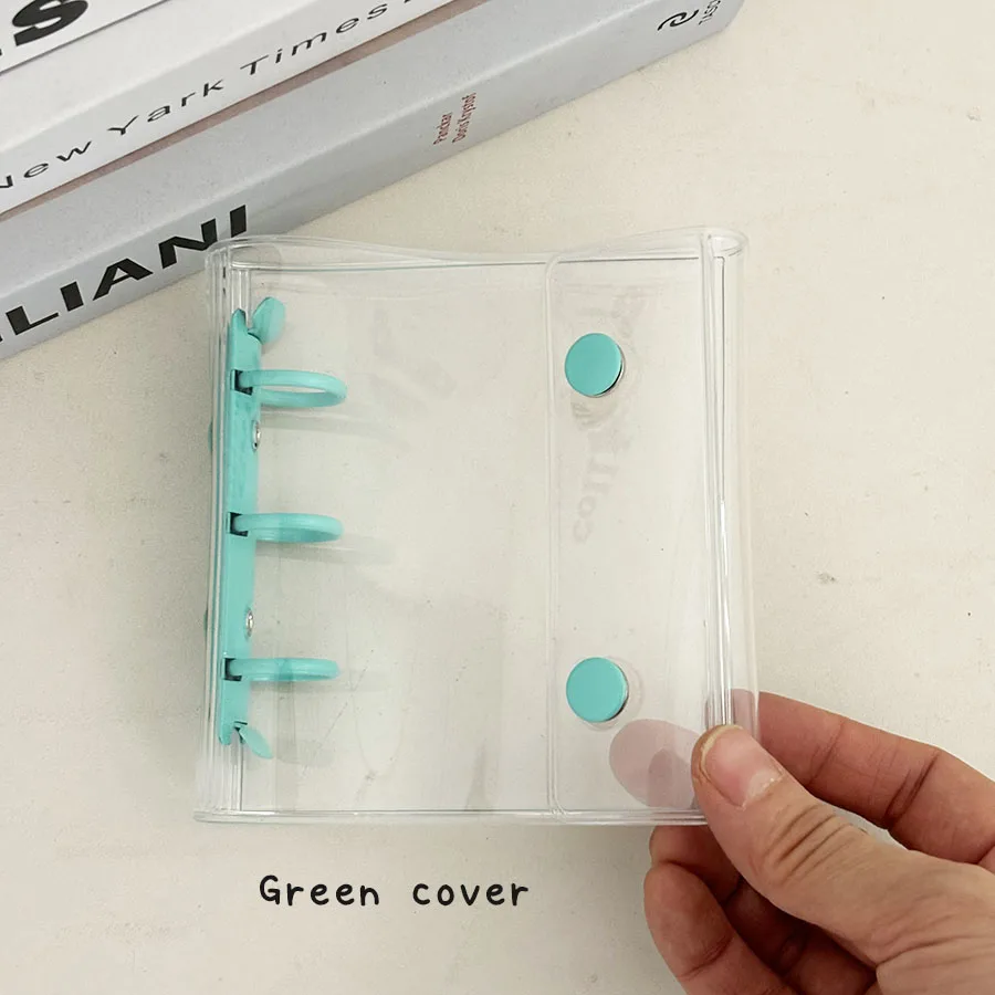 Sharkbang Mini 3 Löcher Macaron Binder Cover, Doppelschnalle DIY Sammelbuch, 20 Stück Hüllen für 3 Zoll Postkarten, Idol Kpop Karten – Detail 11