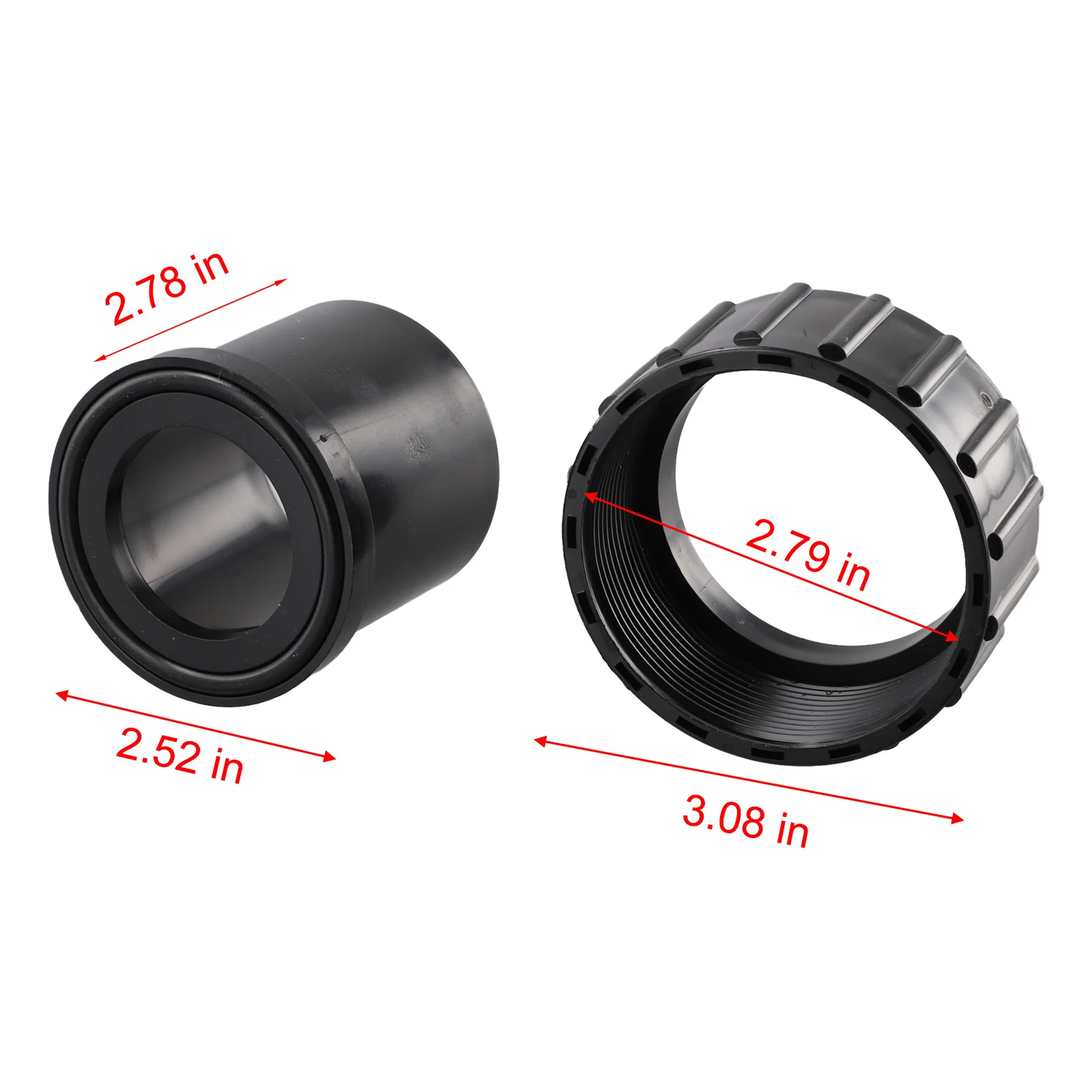 

Spa Pump Connectors Black Easy Installation PVC Parts Replacement Brand New Practical For Superflo Inground Pool