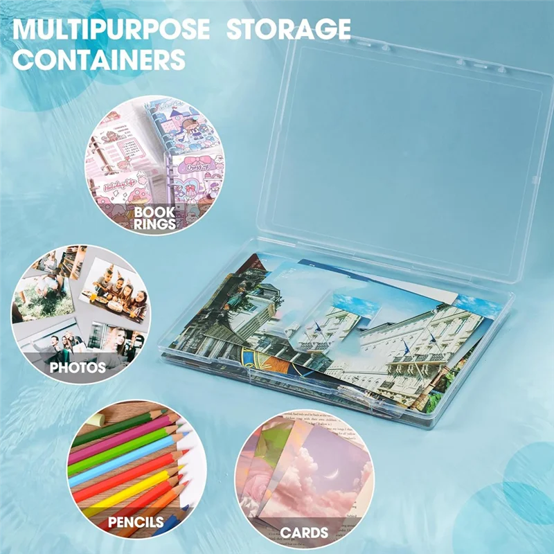 A19E-100PCS Binder Rings With 1 Clear Organizer Box - 1 1/5 Inch Colorful Metallic Loose Leaf Paper Rings