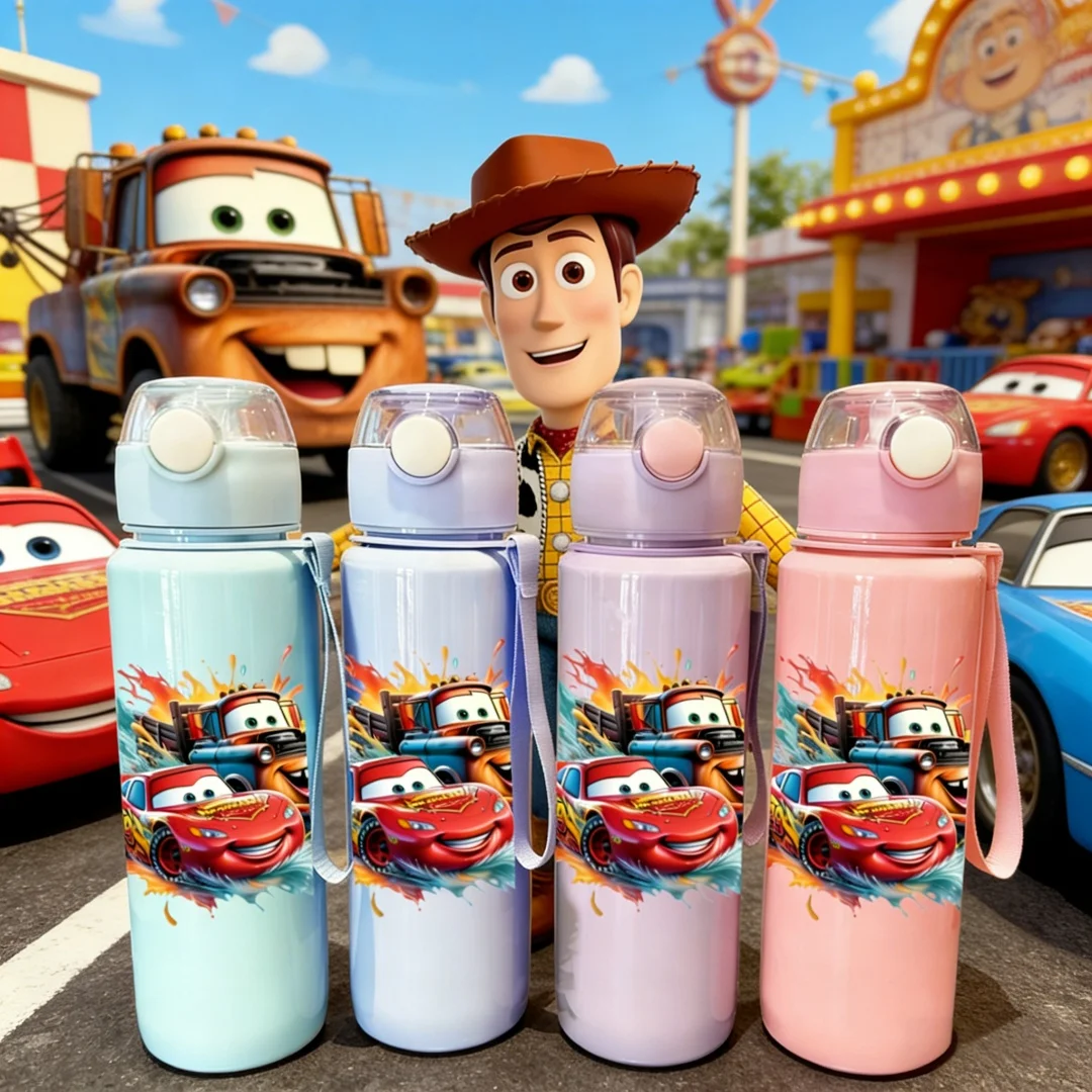 

Бутылка для воды с 3D-принтом «История игрушек» от Disney – Игривая, высокоэстетичная кружка с трубочкой, коллекционная, для дома и улицы
