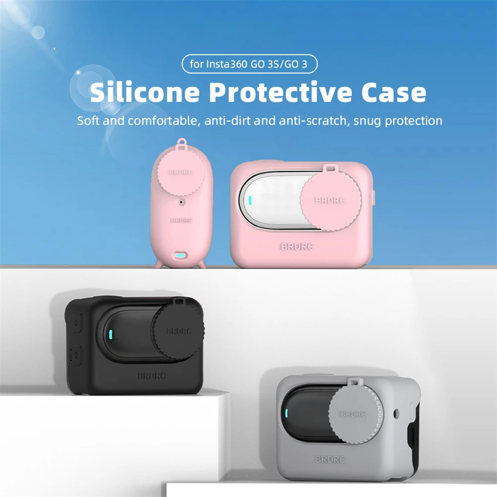 Camera Silicone Case Cover Shockproof Camera Protective Cover Scratch Resistant Skin Cover Compatible For GO 3S Camera