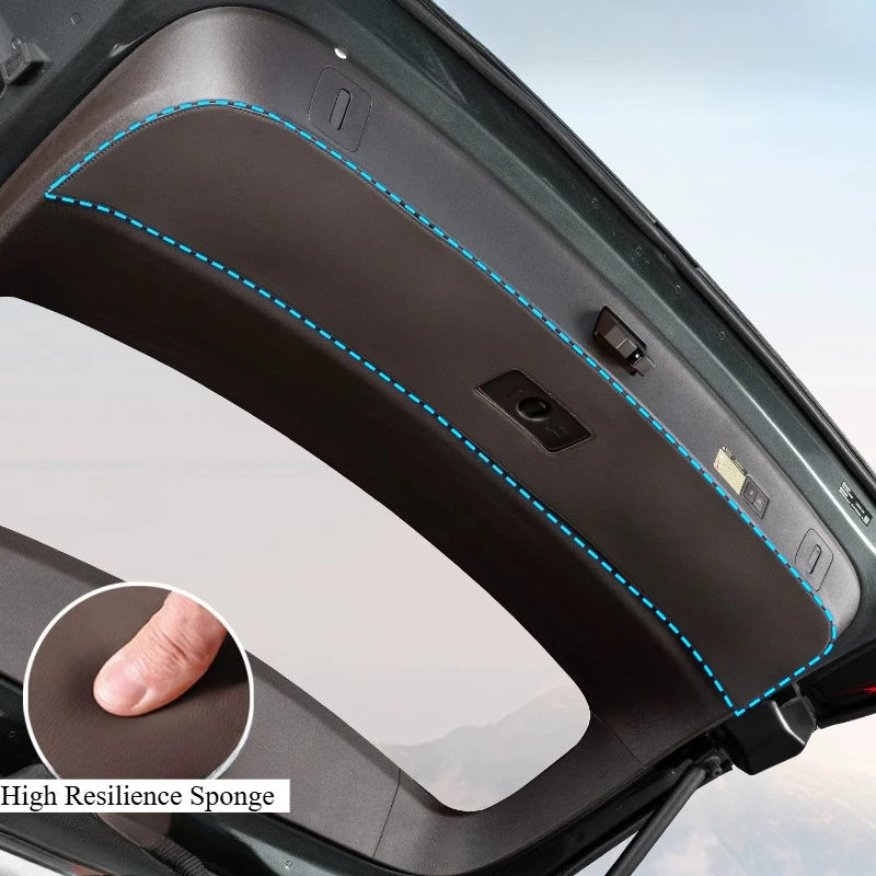 For Denza N9 Tailgate Anti‑Kick Pad Anti‑Scratch Leather Protective Cover Custom Precise Fit Interior Modification Accessories