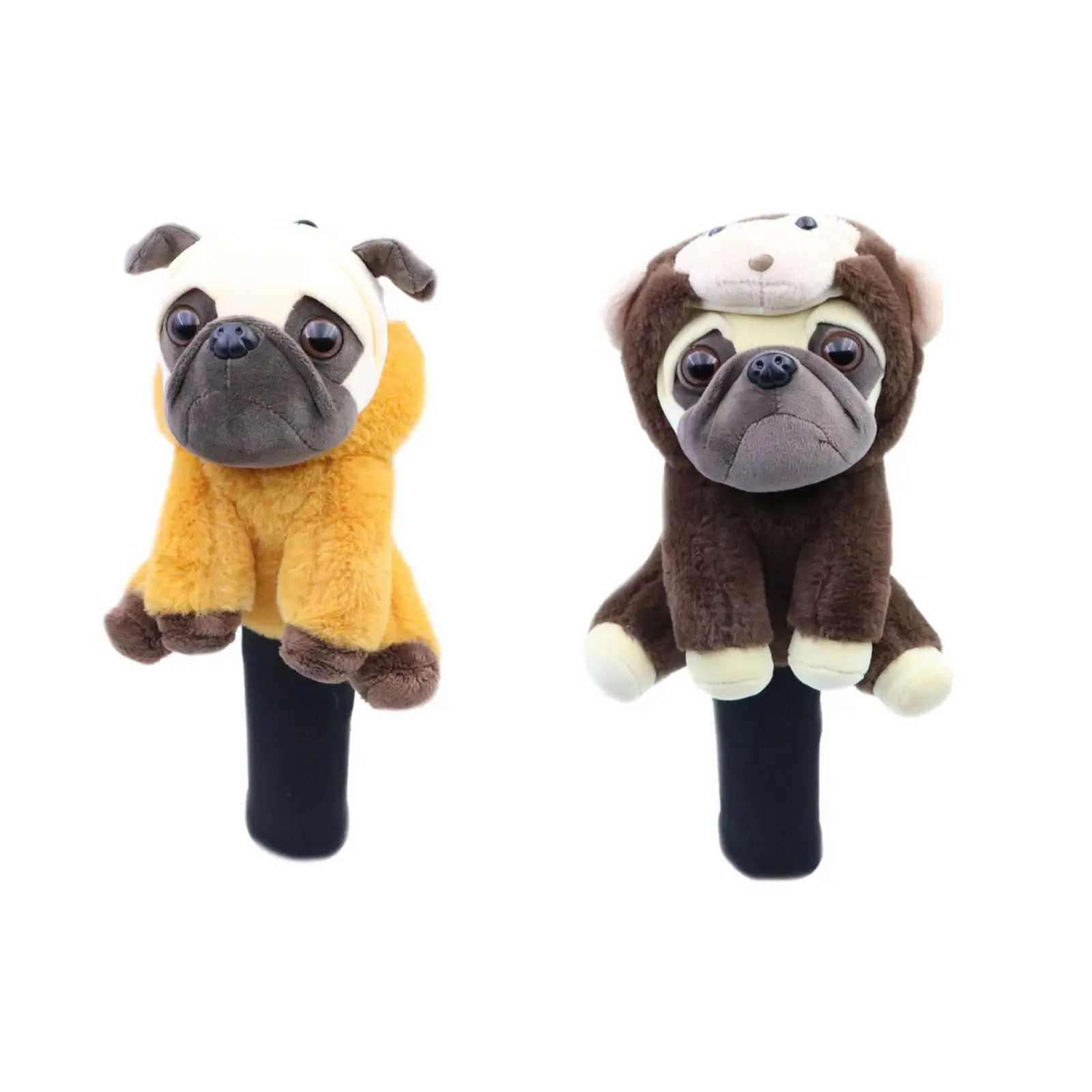 Cartoon Golf Club Headcover Knitted Plush Lightweight Protector for Golf Training and Competitions