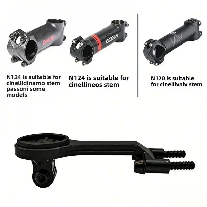 Soporte para Ciclocomputador de Aluminio CNC Ti para Cinelli Dinamo/NEOS VaivS PASSONI NOVA, Compatible con Gopro Garmin Wahoo Giant Bryton GPS
