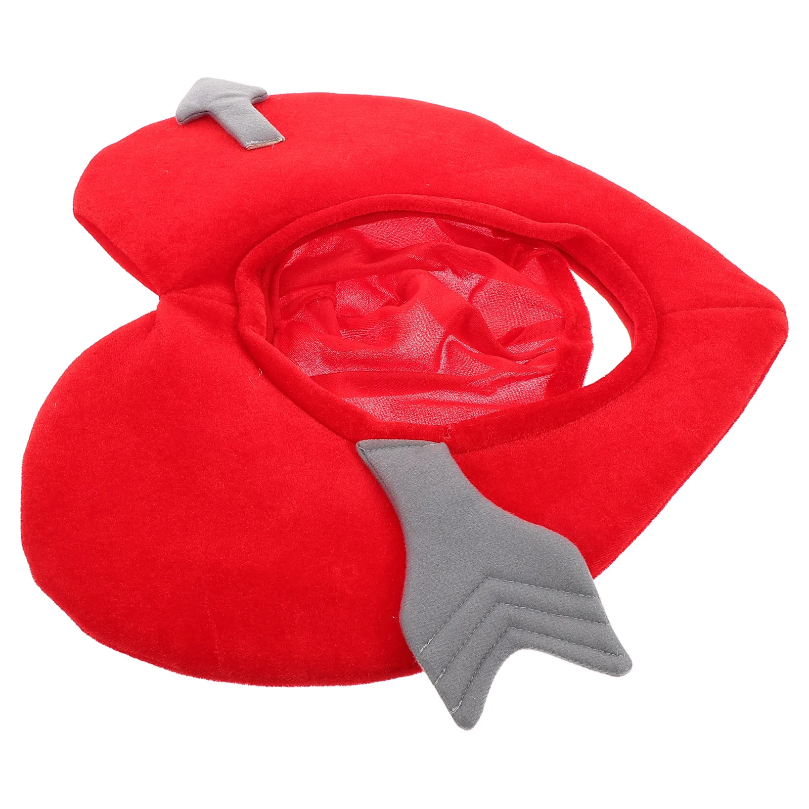 

Heart Shaped Thermal Cartoon Headgear Funny Cupid Arrow Party Performance Costume Photo Prop Valentine's Halloween Hat