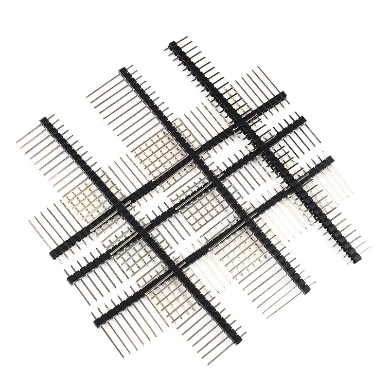 10 szt. 2,54 mm złącze pinowe jednorzędowe proste miedziane igły pozłacane 1 * 40Pin 1X40P długość 11,4/13/15/17/19/21/23/25/30/40mm — zdjęcie 6